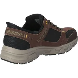 SKECHERS Oak Canyon Consistent Winner Slip-InTurnschuhe, Brown Leather/Textile/Synthetic/Black Trim, 48.5 EU
