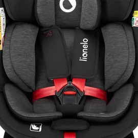 lionelo NAVY i-Size Drehbarer 360o Kindersitz, 40-150 cm, Gruppe 0+1 2 3, vorwärts- und rückwärtsgerichtete Montage, ISOFIX und Stützfuß, Verstellbare Kopfstütze und Rückenlehne, Dri-Seat Einsatz