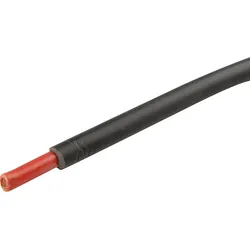 HERTH&BUSS Kabel, FLYY, 1-adrig, 50m schwarz/rot - 51275139000 - schwarz/rot