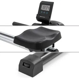 capital sports Rudergerät, Rudermaschine für Effizientes Krafttraining, Rowing Machine, Hometrainer, Rudergerät für Zuhause 150kg, 105cm Alu-Gl... - Schwarz