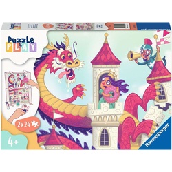 Puzzle Puzzle&Play - Ritterburg 1 2X24-Teilig