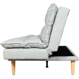 Mendler Schlafsofa HWC-M79, Gästebett Schlafcouch Couch Sofa, Schlaffunktion Liegefläche 180x110cm ~ Stoff/Textil mint-grau