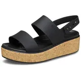 Crocs Herren Brooklyn Cork Low Wedge Sandalen, Black/Black, 39/40 EU
