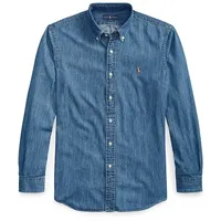Ralph Lauren Custom Fit Langarmhemd Blau XXL