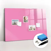 Tulup Magnettafel, Pink, Glas, 100x0.4x70 cm, Dekoration, Magnettafeln &