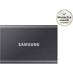 SAMSUNG SSD-Festplatte "T7", grau, 2 TB, Festplatten