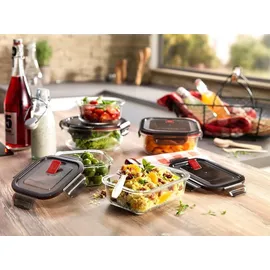 Zwilling Gusto Glasbehälter grau 14 x 7 x 18,5 cm 0,6 l 2-teiliges Set