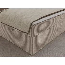 MKS Meble Boxspringbett 160 x 200 cm H3 Braun