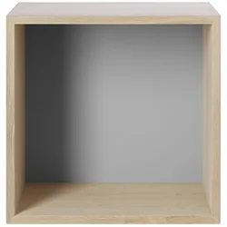 Muuto Mini Stacked System Regalmodul, medium, eiche natur / hellgrau