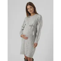 MAMA LICIOUS Mamalicious Newanne Maternity Langarmkleid - Light Grey melange), - L