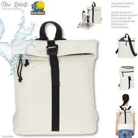 New Rebels Tim Fashion small Damenrucksack Creme Weiss/Schwarz