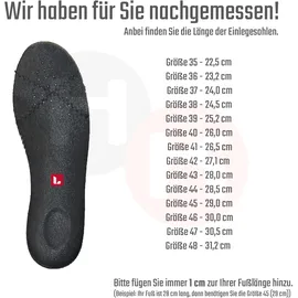 Lendeo Base Black S2 schwarz flach, Größe: 43 EU