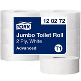 Tork Toilettenpapier Advanced 2-lagig Recyclingpapier, 6 Rollen