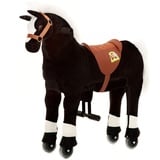 animal riding Reitpferd Maharadscha small ab 3 Jahren, Sattelhöhe 56 cm, Rollen) ARP001S, Schwarz, S