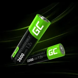 2x Akumulator AA HR6 2600mAh Akkus Batterien (Nickel-Hydrid-Akku, Spannung von 1,2V, lange Lebensdauer, Temperaturbereich von -20 bis 60 ° C)
