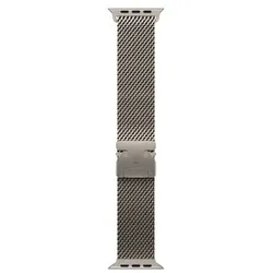 Apple Watch Milanese Armband für Watch Ultra 49mm Titan natur (M)