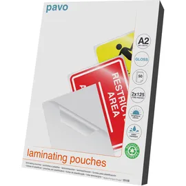Pavo - Laminierfolien A2 2x125 mic , 50 Stück - Glänzend