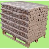 Hartholzbrikett Holzbriketts Nestro Nielsen EICHE rund 960 kg Palette 96 x 10 kg