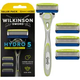 Wilkinson Sword Hydro 5 Skin Protection Sensitive Herrenrasierer mit 3 Ersatzklingen