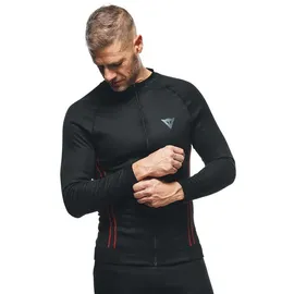 Dainese No Wind Thermo LS Funktionsshirt Schwarz/Rot XS/S