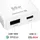 Swissten Swissten, World Travel Charger 65W GaN USB-C / USB-A weiß