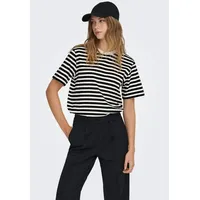 Only Kurzarmshirt ONLLIVINA S/S STRIPE TEE JRS NOOS weiß
