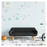 vidaXL Kindersofa Schwarz 70x40x24 cm Stoff