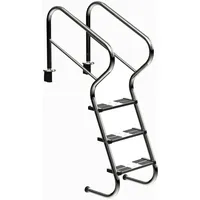 Ideal Edelstahl Modell 53 Treppenleiter Edelstahl 3-stufig 103,2 cm