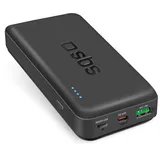 SBS Powerbank 20.000 mAh Power Delivery 45 W, Powerbank, Schwarz