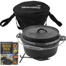 Dutch Oven Flame Master 13,8 L - Gusseisen Topf - Grillen, Camping, Zelten EINHEITSGRÖSSE