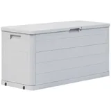 furnicato Garten-Aufbewahrungsbox 280 L Hellgrau