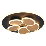 Trio Deckenleuchte Mandala Metall Gold, Schwarz Gold /