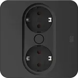 Bachmann Einbausteckdose Twist 2 2 m Schwarz 2 St.