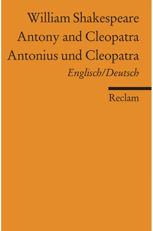 Antony And Cleopatra /Antonius Und Cleopatra - William Shakespeare, Taschenbuch
