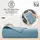 Blumtal Kühldecke 200x230 cm - Bambus Sommerdecke für Sofa & Bett, atmungsaktiv & kühlend – Himmelblau, ideal als Reisedecke- Himmelblau - Himmelblau