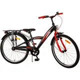 Volare Thombike Kinderfahrrad - Jungen 24 Zoll - Schwarz Rot