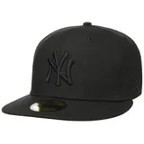 New Era 59Fiftys Cap - NY Yankees - Black on Black, Size:7 7/8