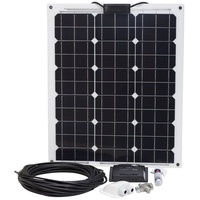 Sunset Energietechnik Sunset Solarmodul "Laminat-Set 50 Watt" Solarmodule für Boote und Yachten schwarz