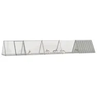 vidaXL Kaninchenkäfig Grau 504,5 x 80,5 x 71 cm