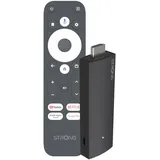 Strong - 2K Android TV-Streaming-Stick - Leap-UNA - Wi-Fi 5 - Chromecast Built-in - Kompatibel mit Google Assistant - Bluetooth - Einfache Installation - Schwarz