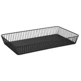 APS GN Korb URBAN Metall, schwarz, mit Antirutsch-Füßchen, 53 x 32,5 cm, Höhe 7,5 cm