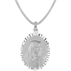 trendor 35853 Mater Dolorosa Anhänger mit Herrenkette Silber