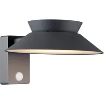 Nordlux Justina Solar Wandleuchte LED, Außenwandlampe IP44 Anthrazit