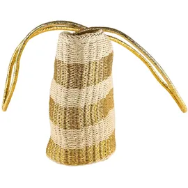COLLEZIONE ALESSANDRO Strohtasche Aurel mit goldenen Akzenten und XXL-Henkel 42cm x 30cm x 16cm