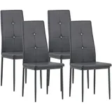Albatros Stuhl, Schwarz, Kunststoff, 42x98x40 cm, Esszimmer, Stühle, Esszimmerstühle, Vierfußstühle