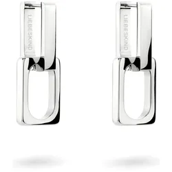 Paar Creolen LIEBESKIND BERLIN "Schmuck Geschenk Edelstahl Ohrringe Big Link", silber (silberfarben), Ohrringe, Damen, Edelstahl, Einhänger abnehmbar