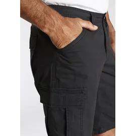 MAN'S WORLD Cargobermudas MAN'S WORLD, Herren, Gr. 44, N-Gr, schwarz, Obermaterial: 100% Baumwolle, unifarben, normal kniebedeckend, Hosen, auch in Großen Größen, Topseller