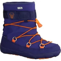 Affenzahn Schneestiefel Vegan Snowy wasserdicht, warm gefüttert, zum Reinschlüpfen, Größe 21-32 Elefant - Blau - 27