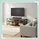 Relaxdays TV-Lowboard 140 x 52 x 39 cm Braun/Schwarz Holz/Kunststoff/Metall