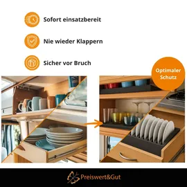 PRO PLUS Geschirrhalter 34 x 25 cm anthrazit